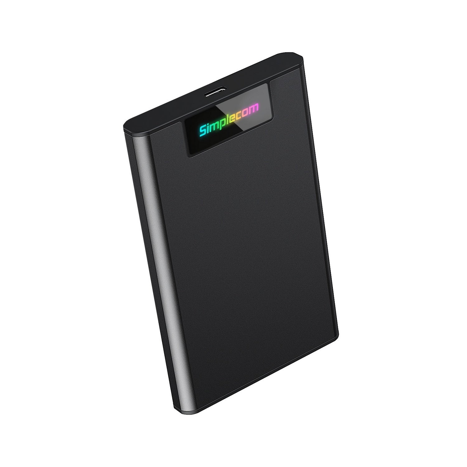 Simplecom SE239 Tool-free 2.5" SATA HDD SSD to USB-C Enclosure with RGB Lights USB 3.2 Gen 2 V28-SE239
