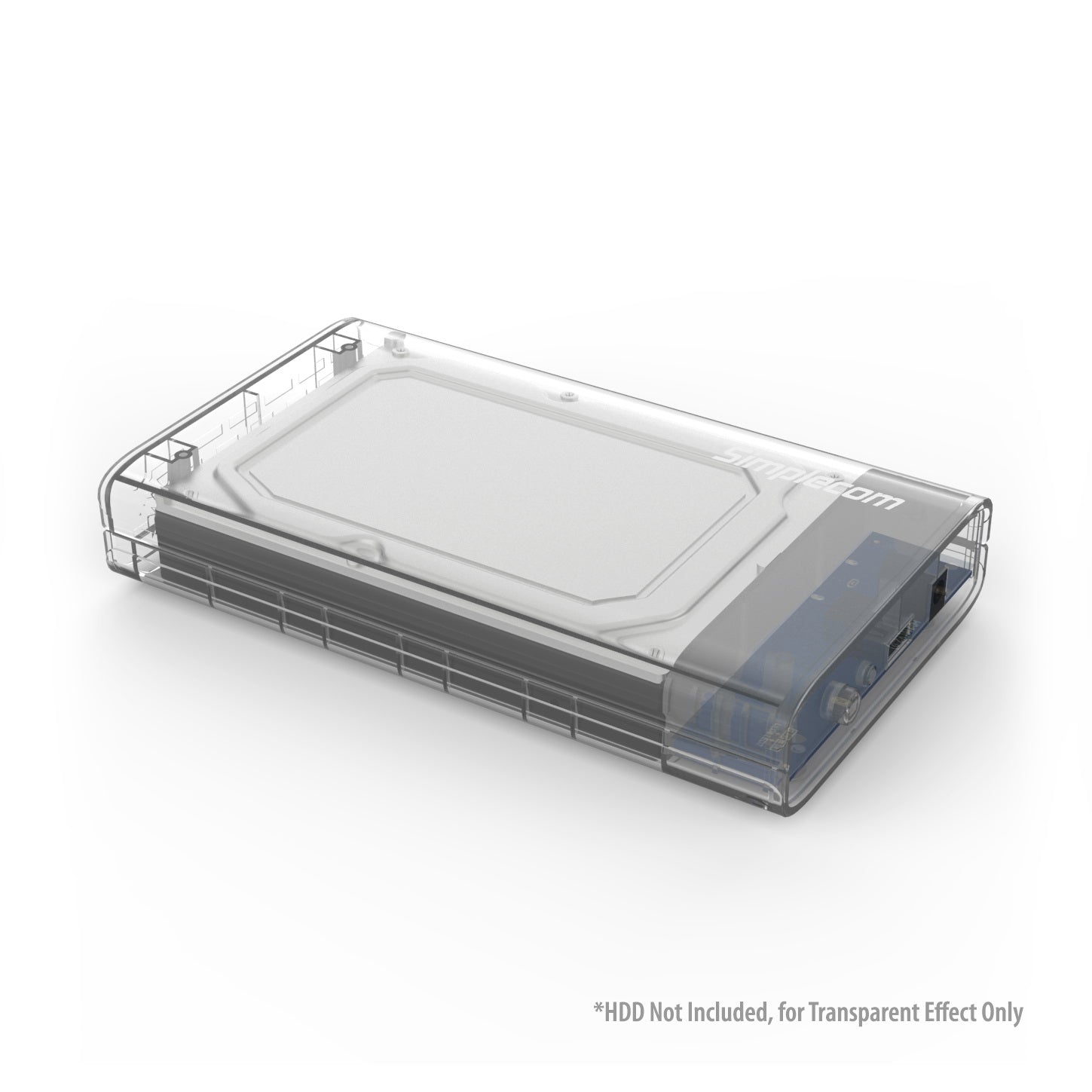 Simplecom SE301 3.5" SATA to USB 3.0 Hard Drive Docking Enclosure Clear V28-SE301-CL