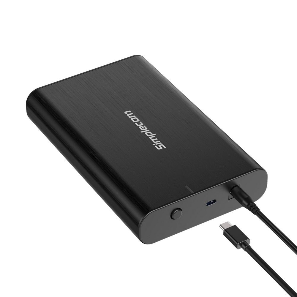 Simplecom SE331 Aluminium 3.5'' SATA to USB-C External Hard Drive Enclosure USB 3.2 Gen1 5Gbps V28-SE331