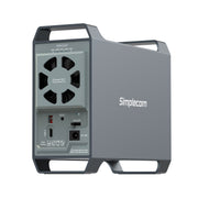 Simplecom SE482 SuperSpeed USB Dual Bay 3.5" SATA Hard Drive RAID Enclosure USB-C RAID 0/1, JBOD V28-SE482
