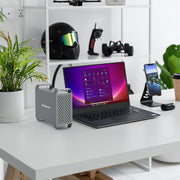 Simplecom SE482 SuperSpeed USB Dual Bay 3.5" SATA Hard Drive RAID Enclosure USB-C RAID 0/1, JBOD V28-SE482