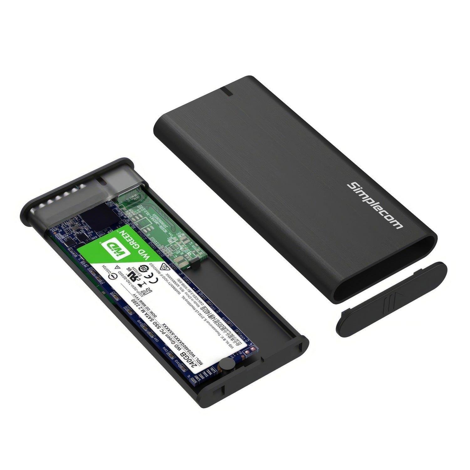 Simplecom SE502C SATA M.2 SSD to USB-C Enclosure USB 3.2 Gen1 5Gbps V28-SE502C