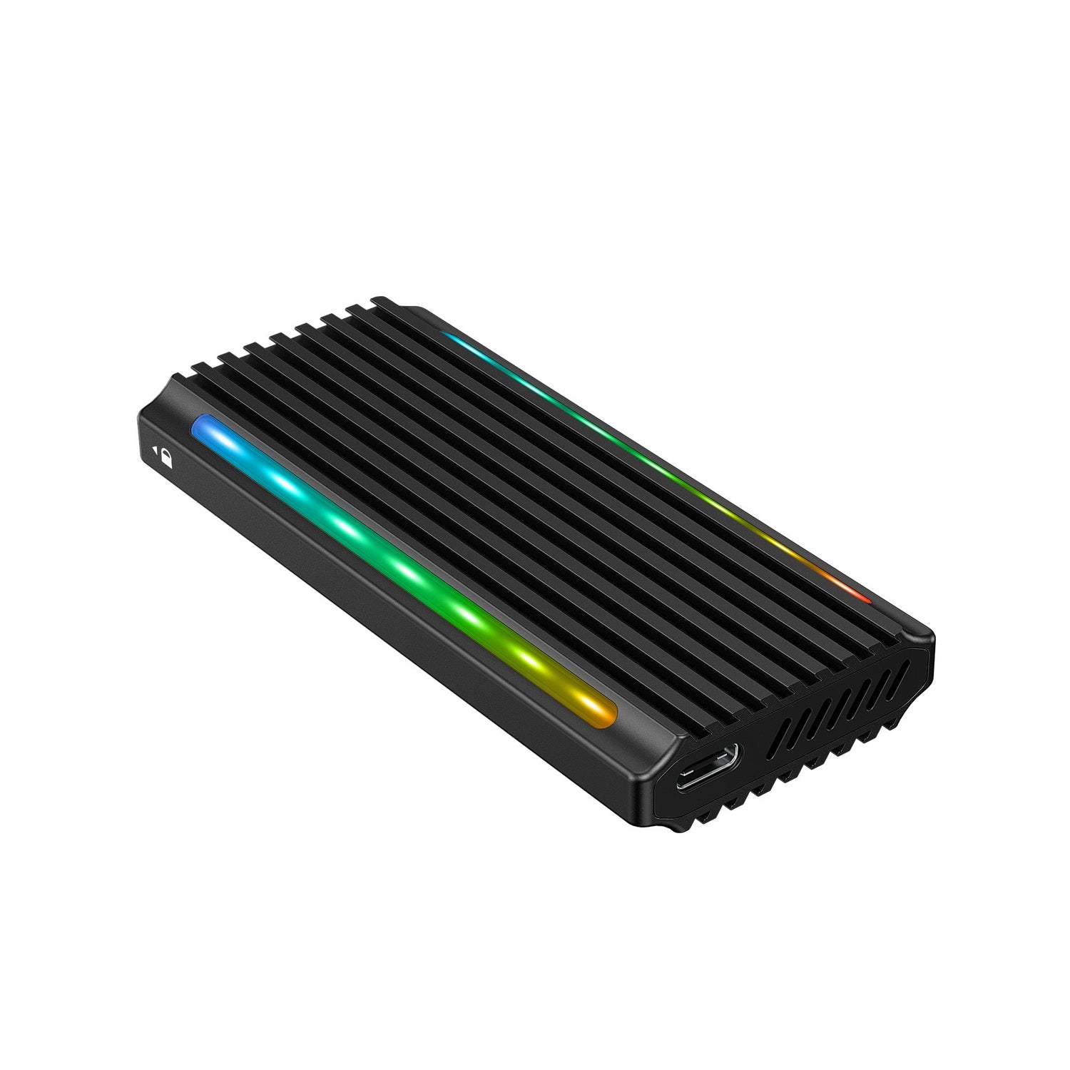 Simplecom SE525 NVMe / SATA M.2 SSD USB-C Enclosure with RGB Light USB 3.2 Gen 2 10Gbps V28-SE525