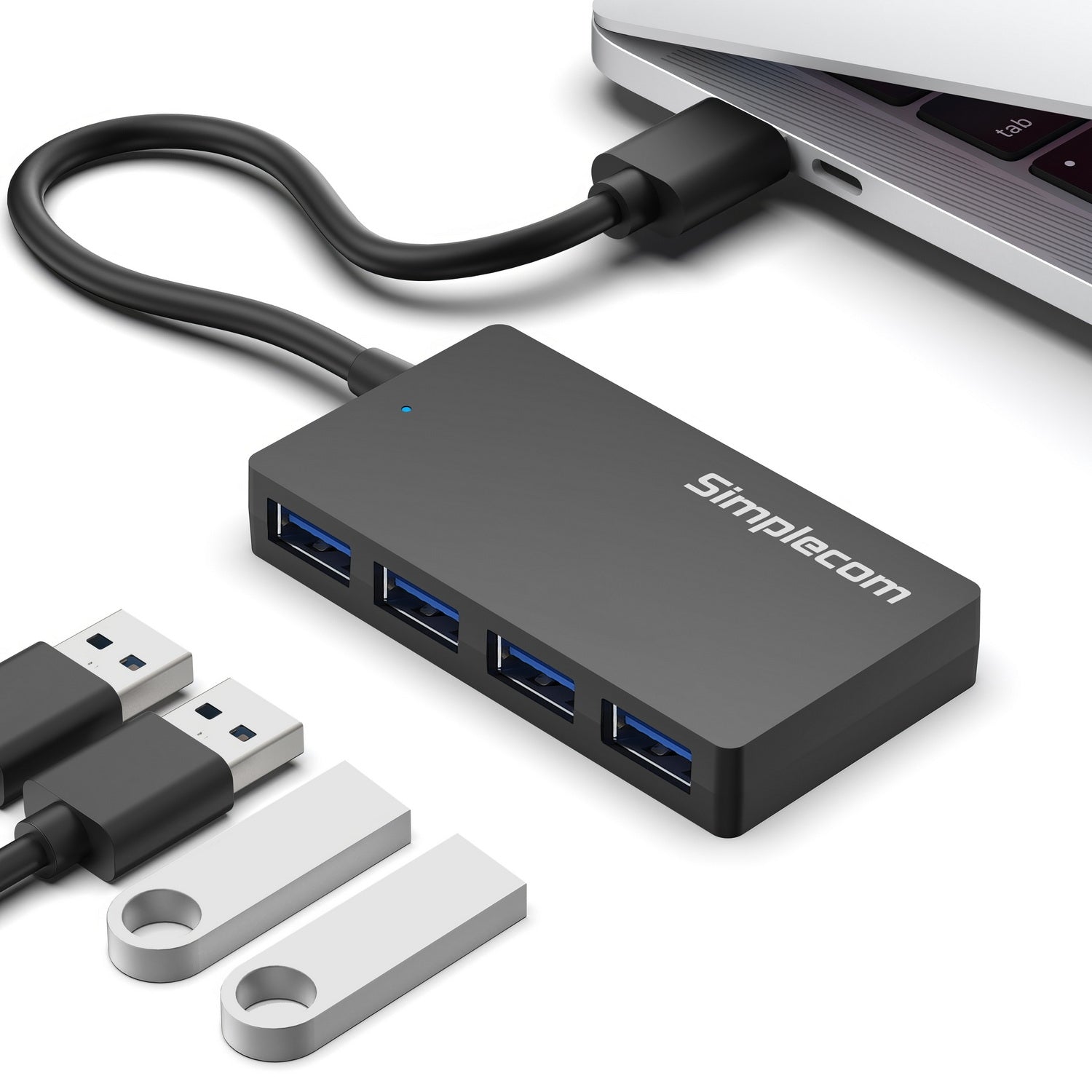 Simplecom CH352 4-Port SuperSpeed USB 3.0 Type-A Hub V28-SIMCH352
