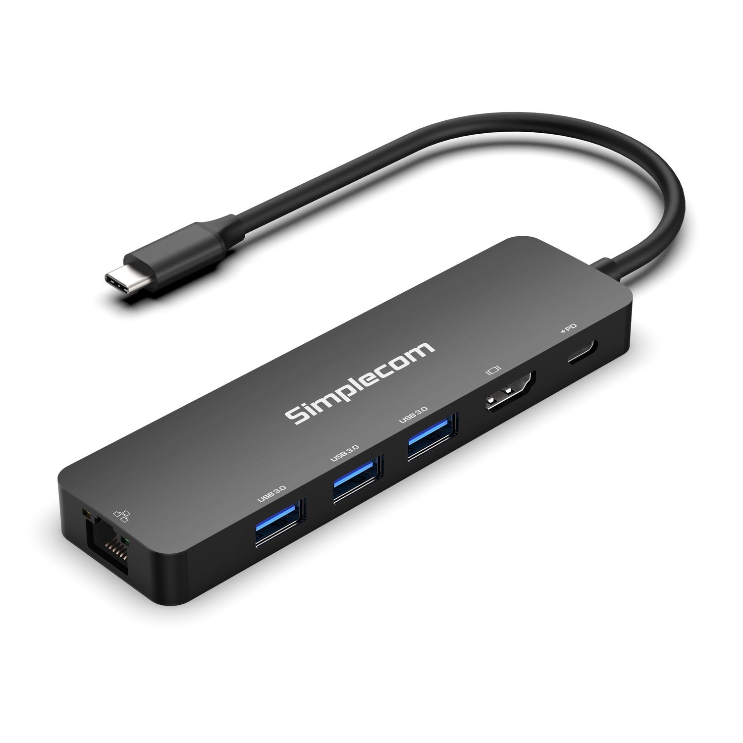 Simplecom CHT560 USB-C SuperSpeed 6-in-1 Multiport Docking Station HDMI 2.0 V28-SIMCHT560
