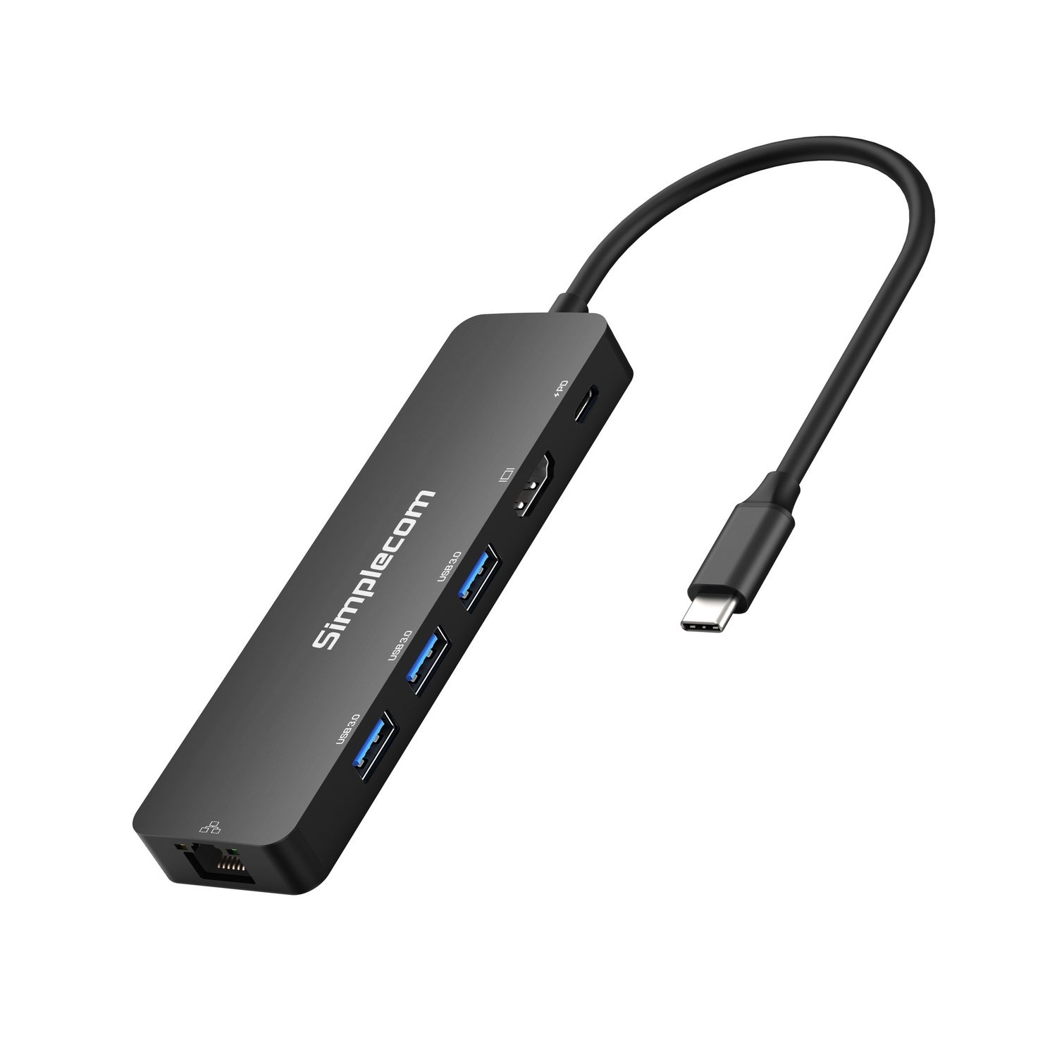Simplecom CHT560 USB-C SuperSpeed 6-in-1 Multiport Docking Station HDMI 2.0 V28-SIMCHT560