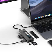 Simplecom CHT595 9-in-1 USB-C Multiport Docking Station with NVMe M.2 Enclosure V28-SIMCHT595