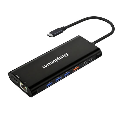 Simplecom CHT814 14-in-1 USB-C 4K Triple Display MST Docking Station with Dual HDMI DP V28-SIMCHT814