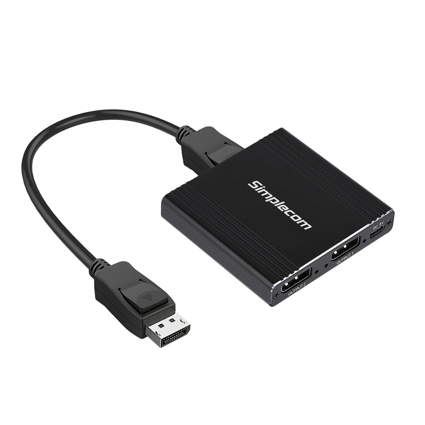 Simplecom CM214 DisplayPort Splitter 1 IN 2 OUT MST Hub for Dual Extended Screens 4K DP 1.4 V28-SIMCM214