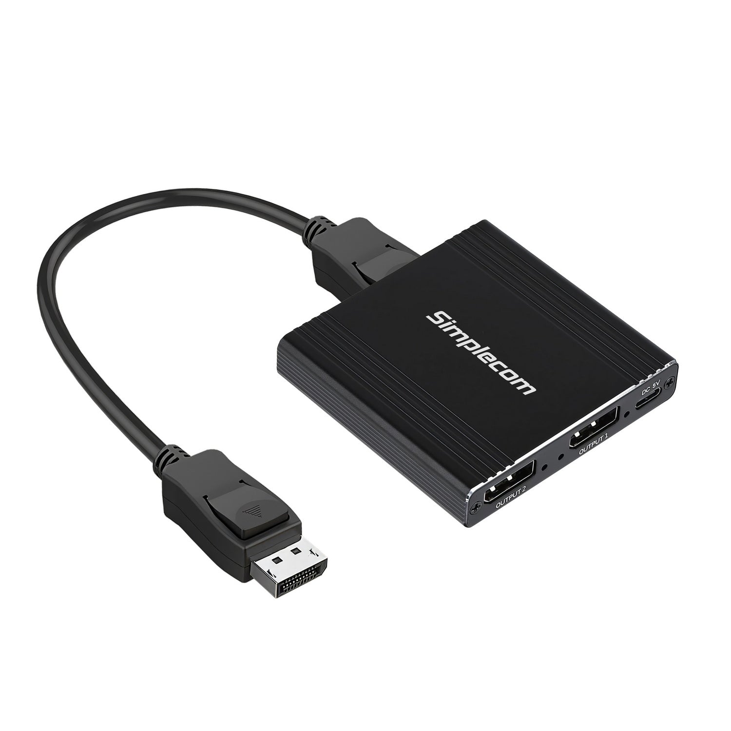 Simplecom CM214 DisplayPort Splitter 1 IN 2 OUT MST Hub for Dual Extended Screens 4K DP 1.4 V28-SIMCM214