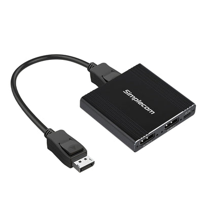 Simplecom CM214 DisplayPort Splitter 1 IN 2 OUT MST Hub for Dual Extended Screens 4K DP 1.4 V28-SIMCM214