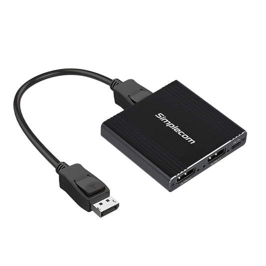Simplecom CM214 DisplayPort Splitter 1 IN 2 OUT MST Hub for Dual Extended Screens 4K DP 1.4 V28-SIMCM214