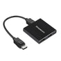 Simplecom CM214 DisplayPort Splitter 1 IN 2 OUT MST Hub for Dual Extended Screens 4K DP 1.4 V28-SIMCM214