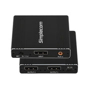 Simplecom CM214 DisplayPort Splitter 1 IN 2 OUT MST Hub for Dual Extended Screens 4K DP 1.4 V28-SIMCM214