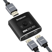 Simplecom CM302v2 Bi-Directional 2 Way HDMI 2.1 Switch Selector 8K@60Hz V28-SIMCM302V2
