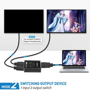 Simplecom CM302v2 Bi-Directional 2 Way HDMI 2.1 Switch Selector 8K@60Hz V28-SIMCM302V2