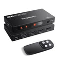 Simplecom CM324v2 4-Port HDMI 2.1 Switch with Remote 4 IN 1 OUT Splitter HDCP 2.3 8K@60Hz V28-SIMCM324V2