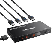 Simplecom CM324v2 4-Port HDMI 2.1 Switch with Remote 4 IN 1 OUT Splitter HDCP 2.3 8K@60Hz V28-SIMCM324V2