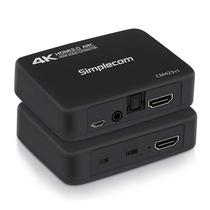 Simplecom CM423v3 HDMI 2.0 Audio Extractor Optical SPDIF + 3.5mm Stereo with ARC 4K@60Hz V28-SIMCM423V3