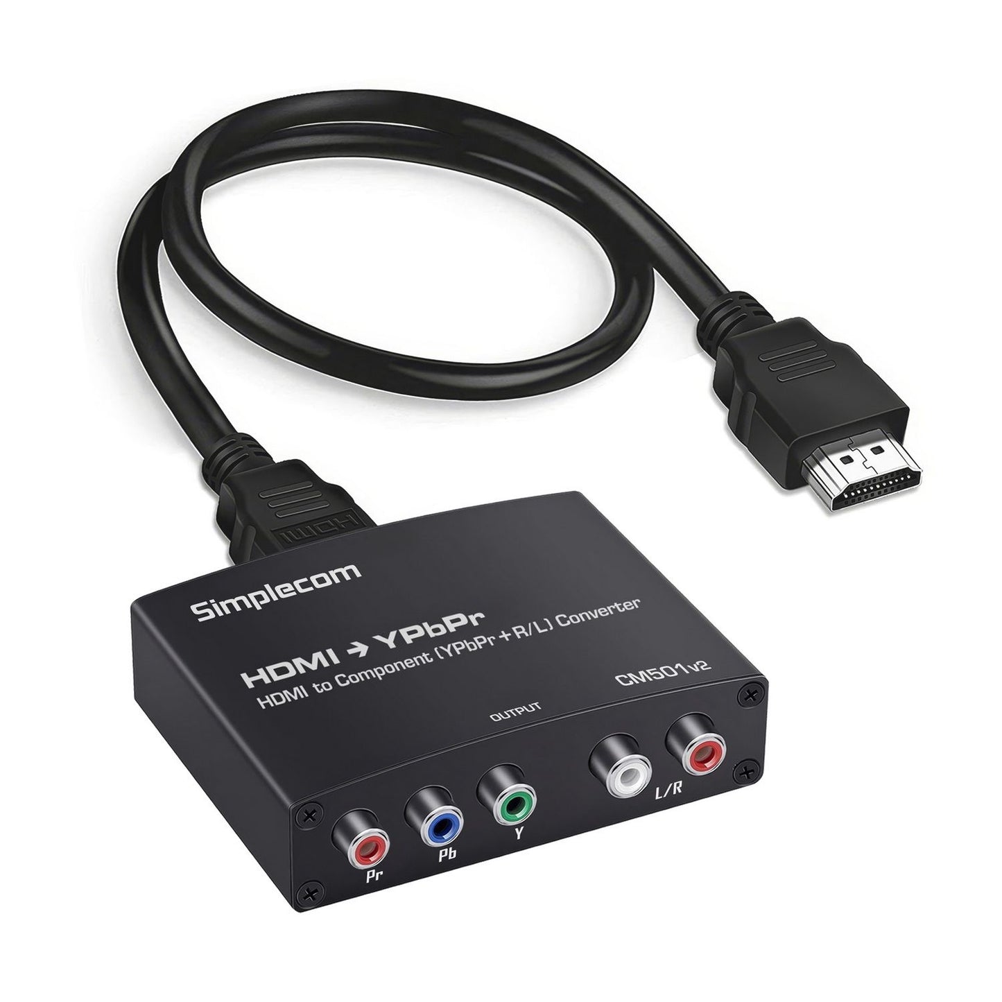 Simplecom CM501v2 HDMI to Component Video (YPbPr) and Audio (L/R) Converter V28-SIMCM501V2