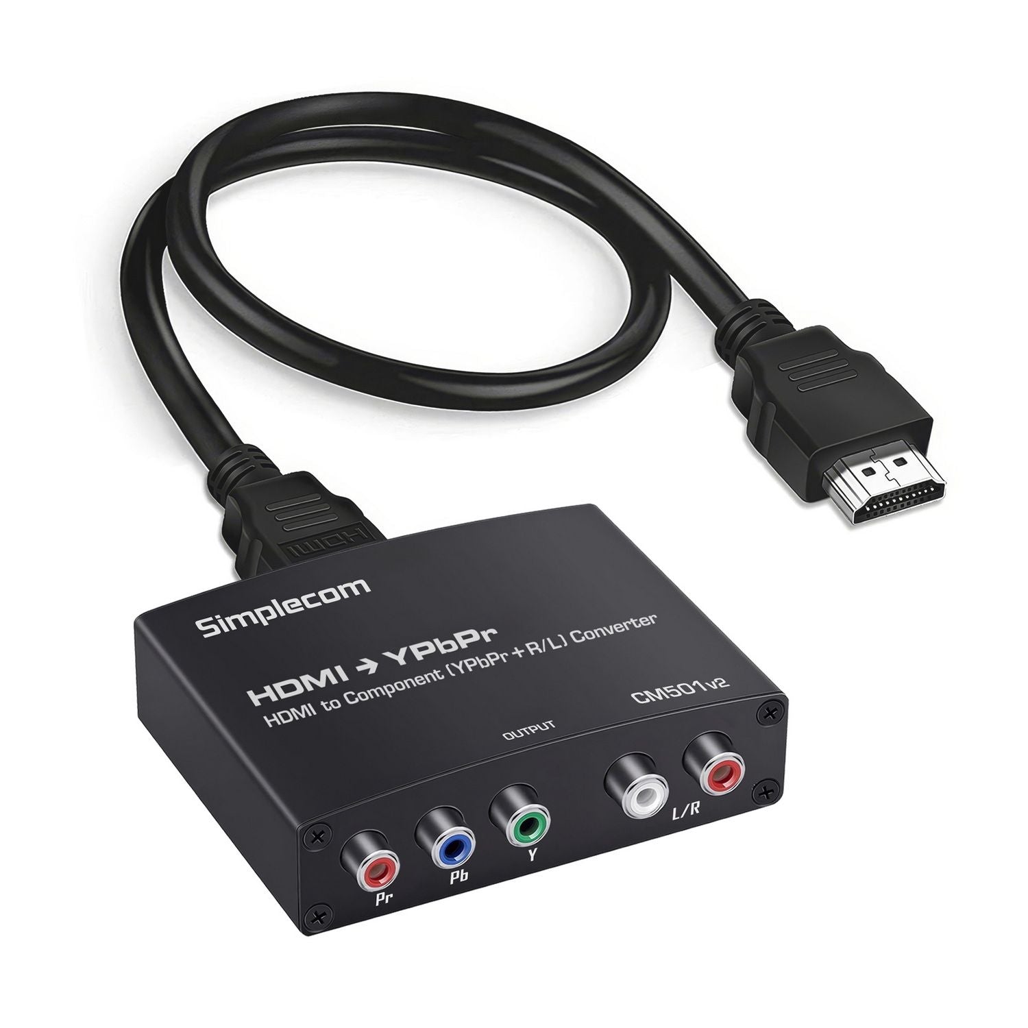 Simplecom CM501v2 HDMI to Component Video (YPbPr) and Audio (L/R) Converter V28-SIMCM501V2