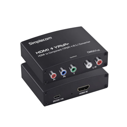 Simplecom CM501v2 HDMI to Component Video (YPbPr) and Audio (L/R) Converter V28-SIMCM501V2