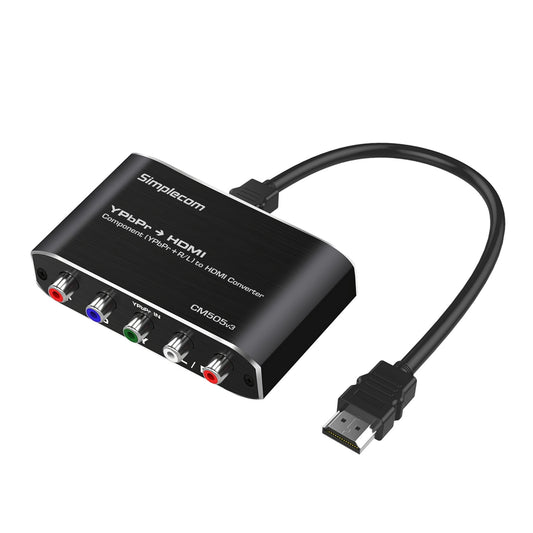 Simplecom CM505v3 Component (YPbPr + Stereo R/L) to HDMI Converter Full HD 1080p V28-SIMCM505V3