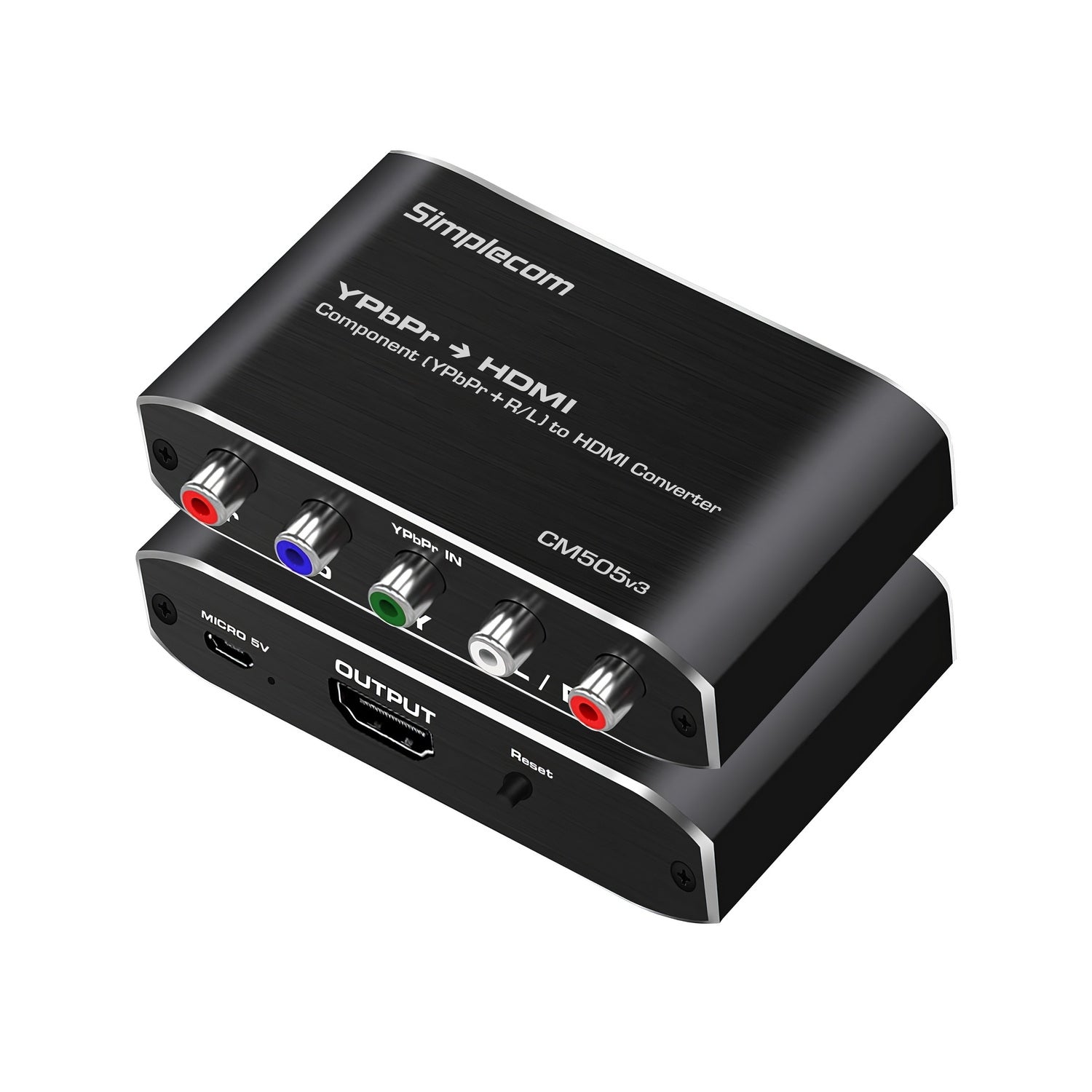 Simplecom CM505v3 Component (YPbPr + Stereo R/L) to HDMI Converter Full HD 1080p V28-SIMCM505V3