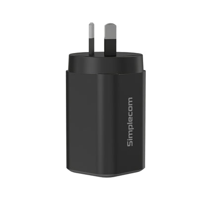 Simplecom CU365 3-Port PD 65W GaN Wall Charger Dual USB-C + USB-A for Phone Laptop V28-SIMCU365