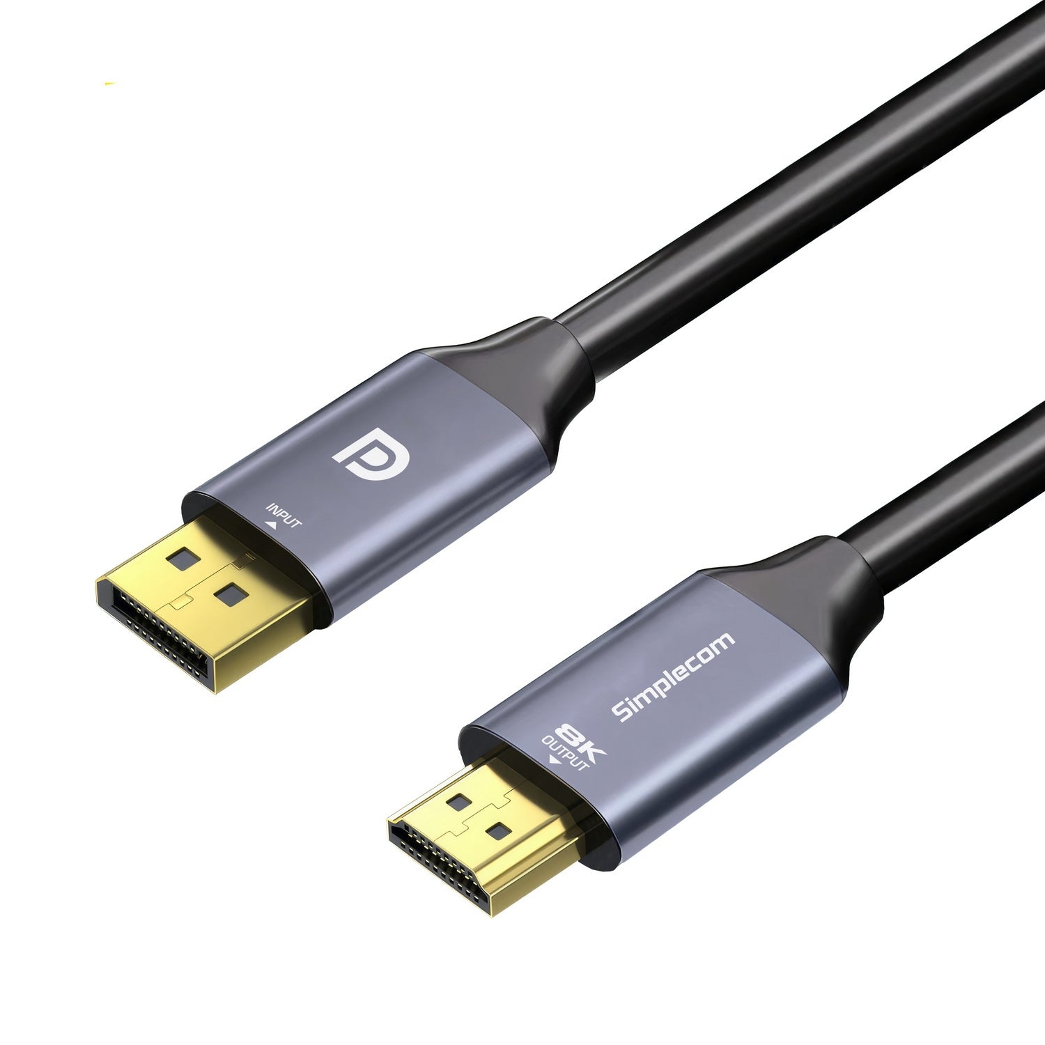 Simplecom DA218 Active DisplayPort 1.4 to HDMI 2.1 Cable 1.8M HDR 8K@60Hz V28-SIMDA218