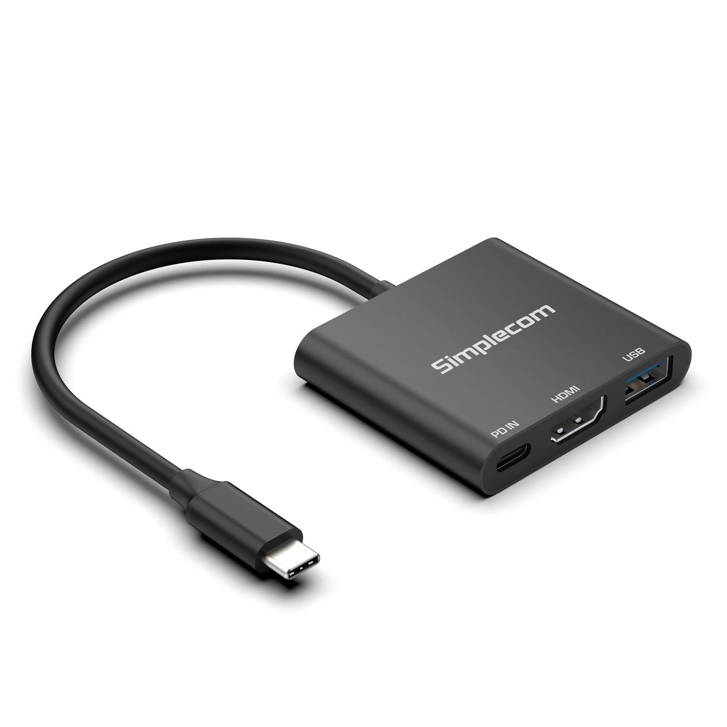 Simplecom DA320 USB-C 3-In-1 Adapter USB 3.2 Gen 1 5Gbps PD HDMI 2.0 4K@60Hz V28-SIMDA320