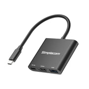 Simplecom DA320 USB-C 3-In-1 Adapter USB 3.2 Gen 1 5Gbps PD HDMI 2.0 4K@60Hz V28-SIMDA320