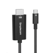 Simplecom DA324 USB-C to HDMI 2.1 Cable 2M HDCP 8K@60Hz V28-SIMDA324