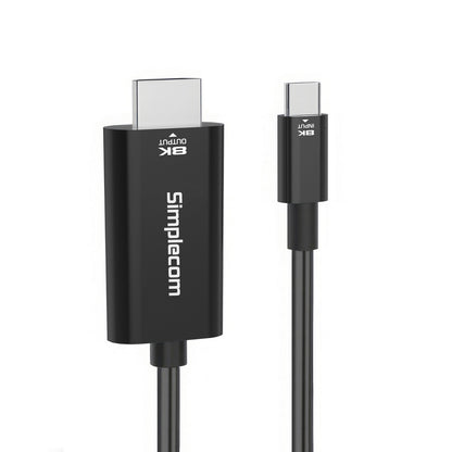 Simplecom DA324 USB-C to HDMI 2.1 Cable 2M HDCP 8K@60Hz V28-SIMDA324