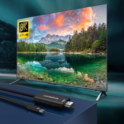 Simplecom DA324 USB-C to HDMI 2.1 Cable 2M HDCP 8K@60Hz V28-SIMDA324