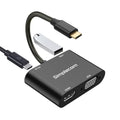 Simplecom DA440 4-in-1 USB-C Multiport Adapter with Power Delivery USB 3.0 VGA HDMI V28-SIMDA440