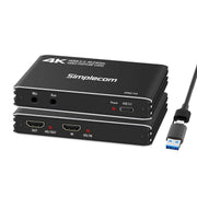 Simplecom DAC10 HDMI 2.0 to USB 4K@60hz Video Capture Card Stream and Record in 4K 60FPS V28-SIMDAC10