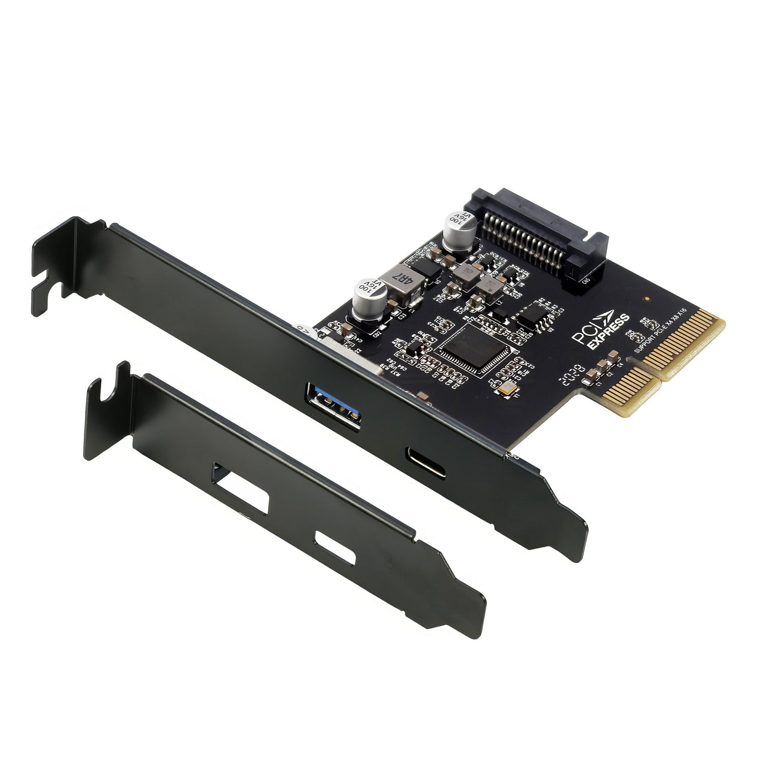 Simplecom EC312v2 PCIe x4 to 2-Port USB 3.2 Gen II 10Gbps USB-C and USB-A Expansion Card V28-SIMEC312V2