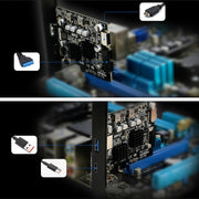 Simplecom EC315 PCIe x4 to 4-Port USB 3.2 Gen II 10Gbps Type-C and Type-A with Front Panel USB 3.0 and USB-C V28-SIMEC315
