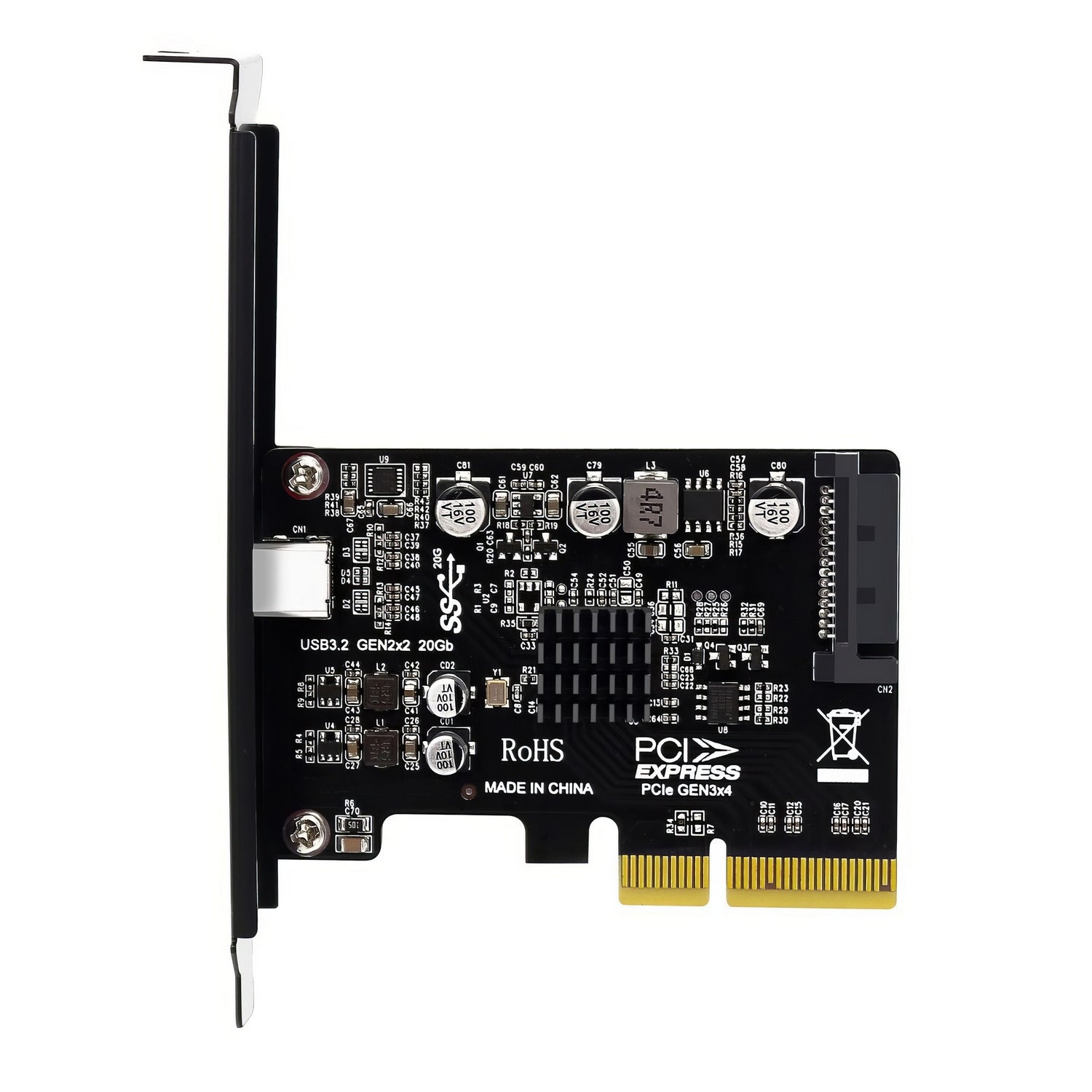 Simplecom EC318v2 PCI-e x4 to USB 3.2 Gen2x2 20Gbps USB-C Expansion Card V28-SIMEC318V2