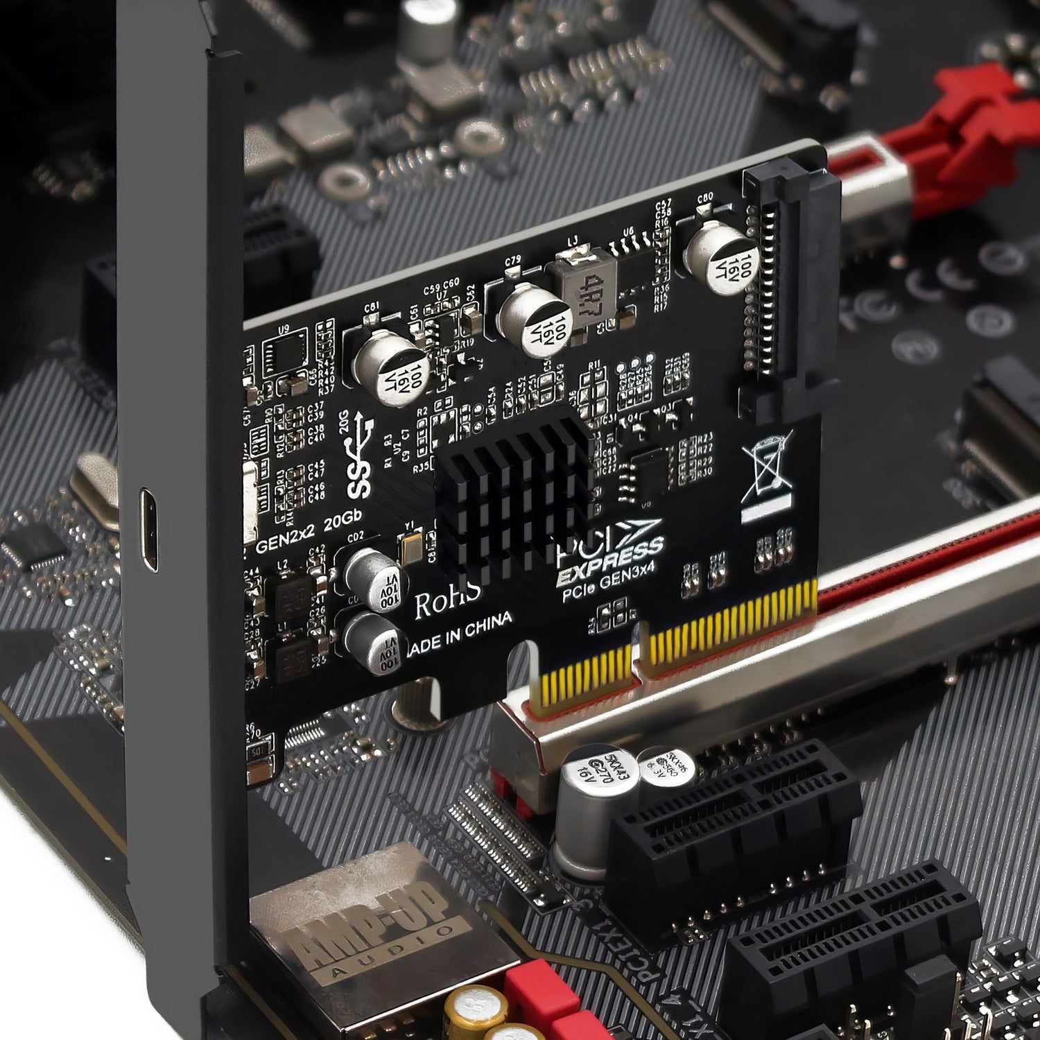 Simplecom EC318v2 PCI-e x4 to USB 3.2 Gen2x2 20Gbps USB-C Expansion Card V28-SIMEC318V2