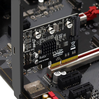 Simplecom EC318v2 PCI-e x4 to USB 3.2 Gen2x2 20Gbps USB-C Expansion Card V28-SIMEC318V2
