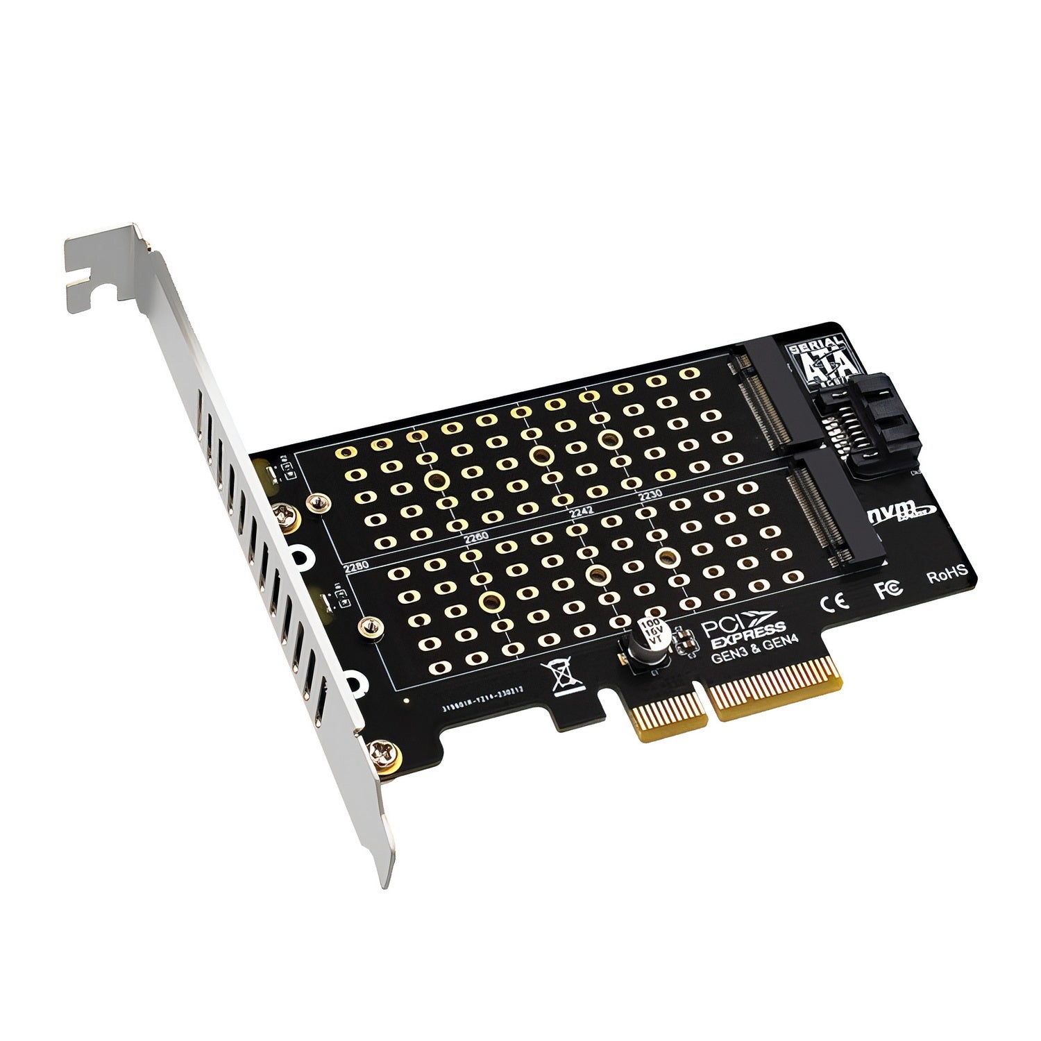 Simplecom EC412v2 NVMe and SATA M.2 SSD to PCIe x4 Expansion Card V28-SIMEC412V2