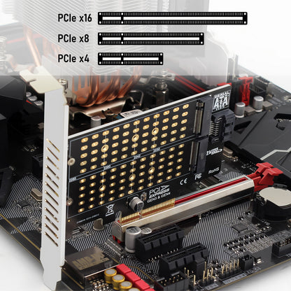 Simplecom EC412v2 NVMe and SATA M.2 SSD to PCIe x4 Expansion Card V28-SIMEC412V2