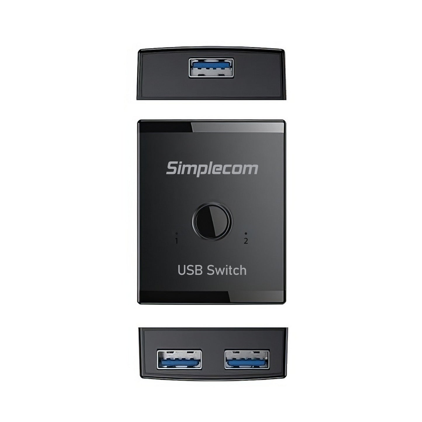Simplecom KM125 Bi-Directional 2-Way USB 3.0 Switch 1 In 2 Out (2 In 1 Out) 5Gbps V28-SIMKM125