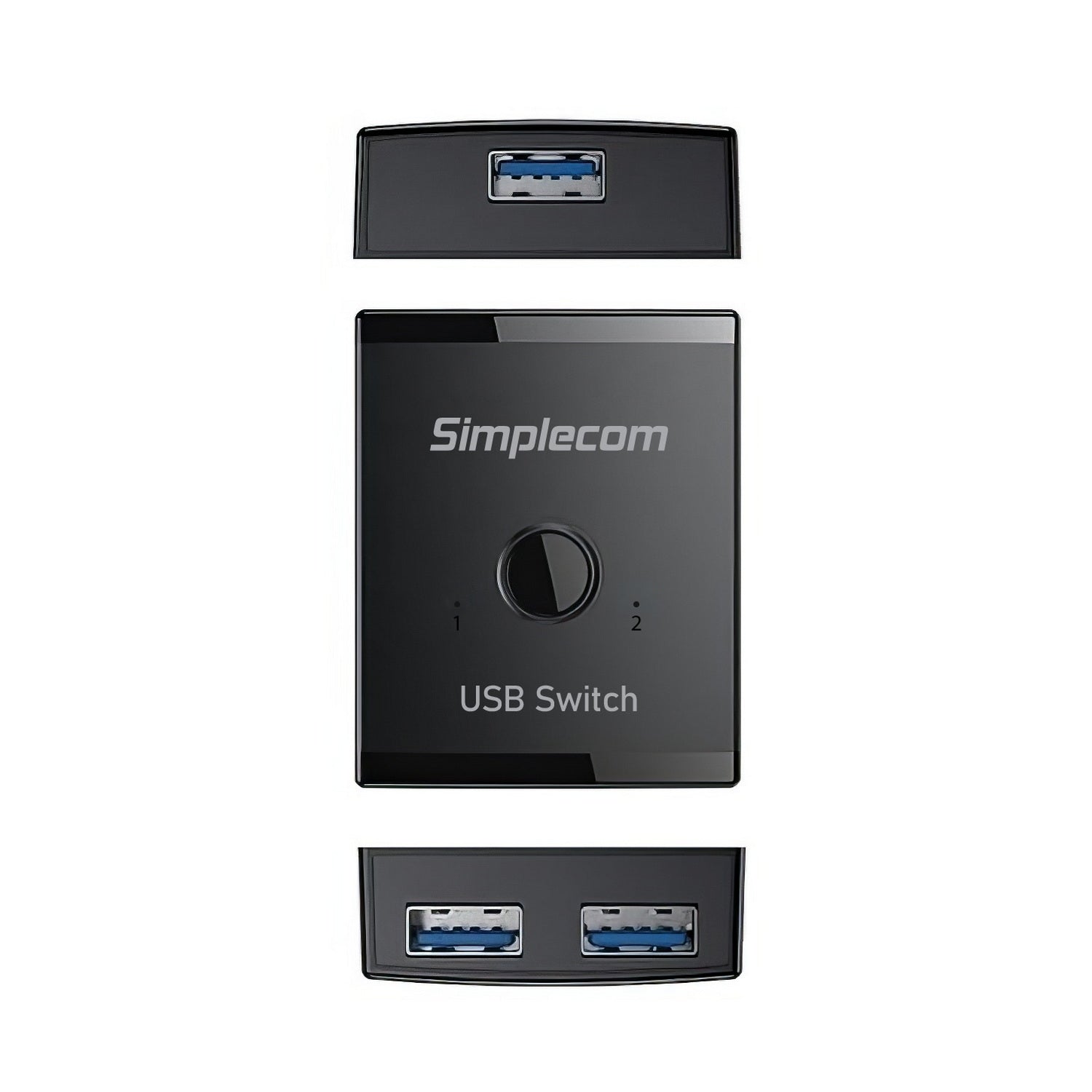 Simplecom KM125 Bi-Directional 2-Way USB 3.0 Switch 1 In 2 Out (2 In 1 Out) 5Gbps V28-SIMKM125