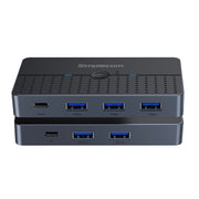 Simplecom KM320 2-Way SuperSpeed USB Switch 4-Port Hub with USB-C USB 3.0 5Gbps V28-SIMKM320
