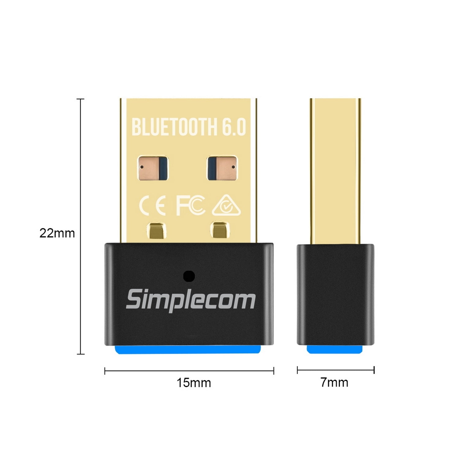 Simplecom NB600 USB Bluetooth 6.0 Adapter Wireless Dongle V28-SIMNB600