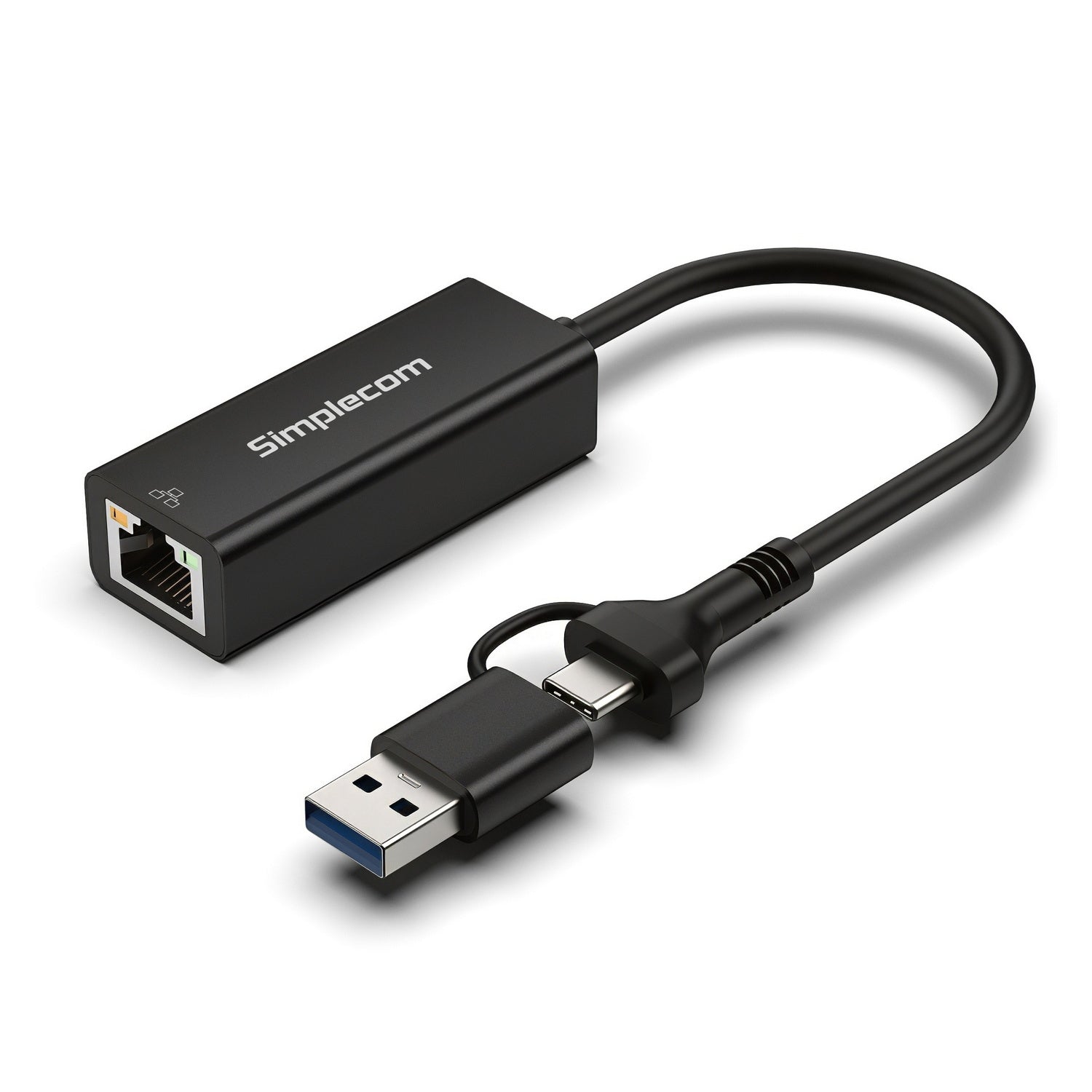 Simplecom NU315C SuperSpeed USB-C and USB-A to Gigabit Ethernet Adapter V28-SIMNU315C