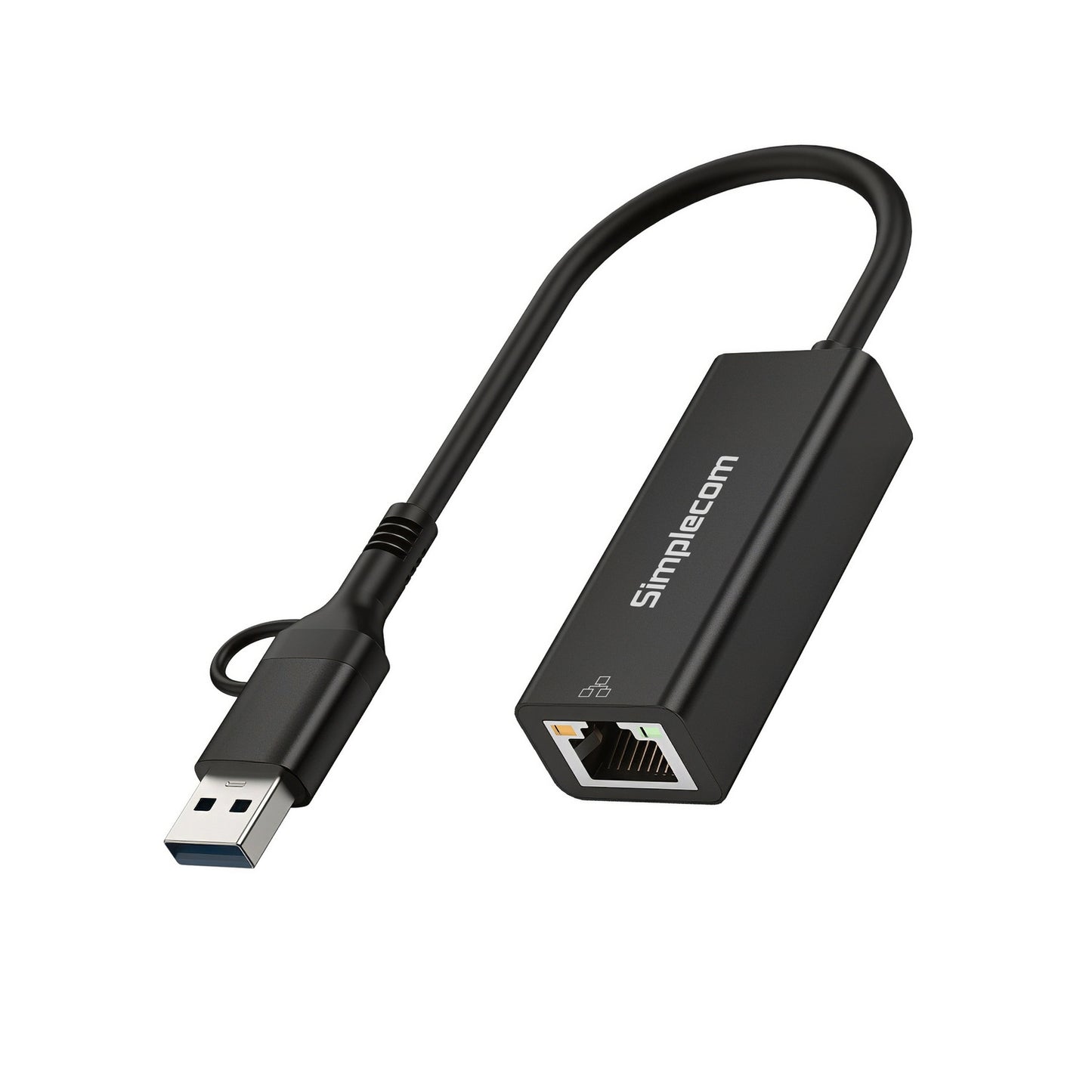 Simplecom NU315C SuperSpeed USB-C and USB-A to Gigabit Ethernet Adapter V28-SIMNU315C